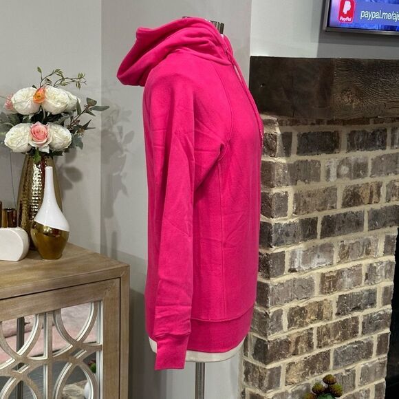 THAKOON Women’s Sweatshirt Hoodie in the Size XSmall in Hot Pink Color - Picture 4 of 13